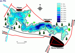 Map of Pile Lake